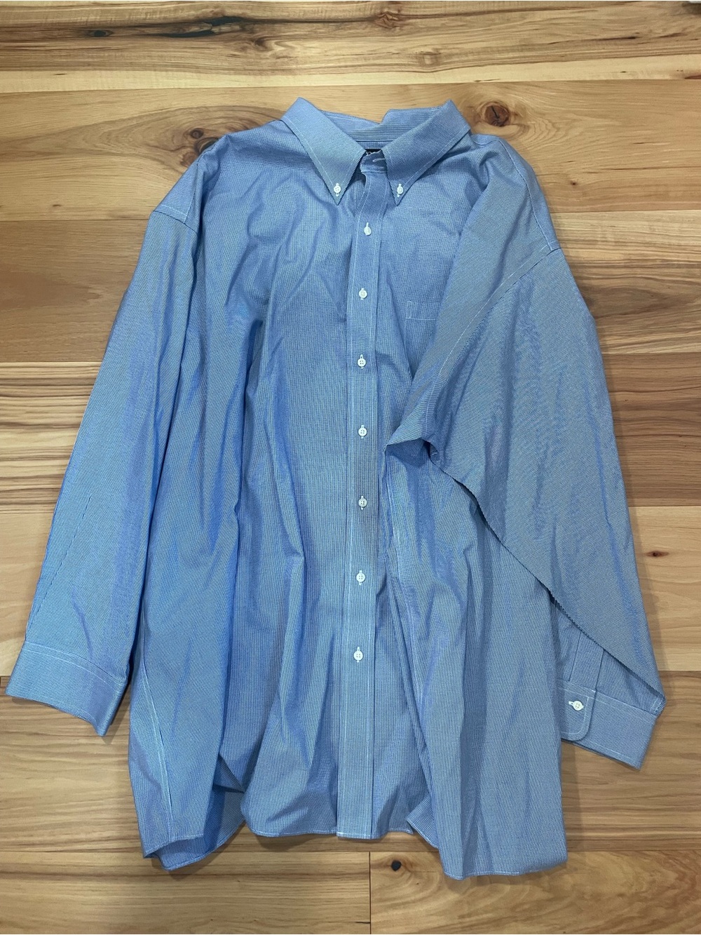 Jos. A. Bank Men's Blue Pinpoint Oxford Dress Shirt